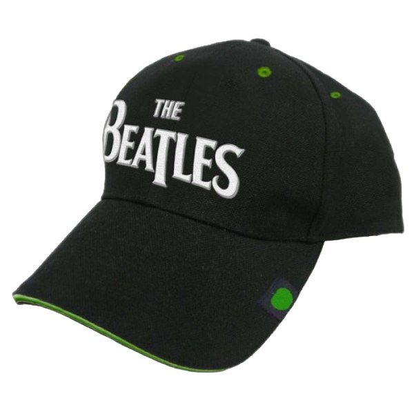 The Beatles Unisex Adult Drop T-logotyp cap One Size Blac Black One Size