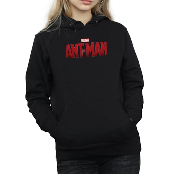 Marvel Dam/Kvinnor Ant-Man Filmlogotyp Hoodie XL Svart Black XL