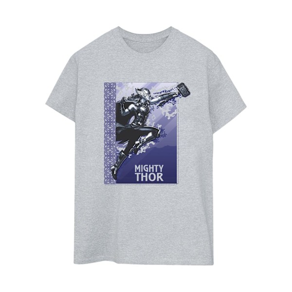 Marvel Dam/Kvinnor Thor Love And Thunder Mighty Thor Bomull B Sports Grey XL