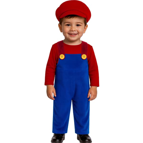 Fiestas Guirca Barn/Barn Tågchaufför Kostym Set 2-3 År Red/Blue 2-3 Years