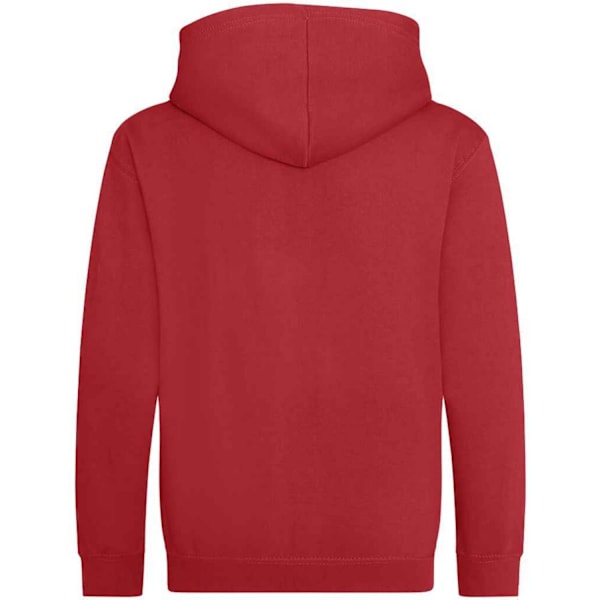 AWDis Cool Barn/Barn Zoodie Full Zip Hoodie 12-13 År Eldröd Fire Red 12-13 Years