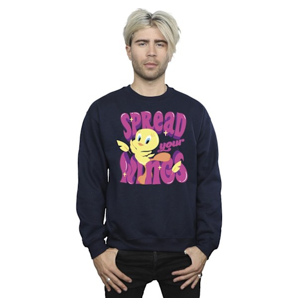 Looney Tunes Mens Tweeday Spread Your Wings Sweatshirt XL Marinblå Navy Blue XL