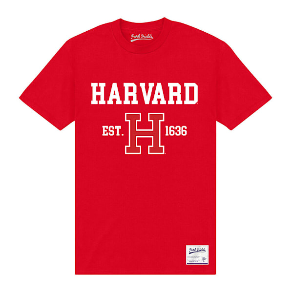 Harvard University Unisex Vuxen Est 1636 T-Shirt S Röd Red S