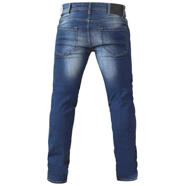 D555 Herr Ambrose Stretch Tapered Jeans 32XL Mörkblå Stonewas Dark Blue Stonewash 32XL