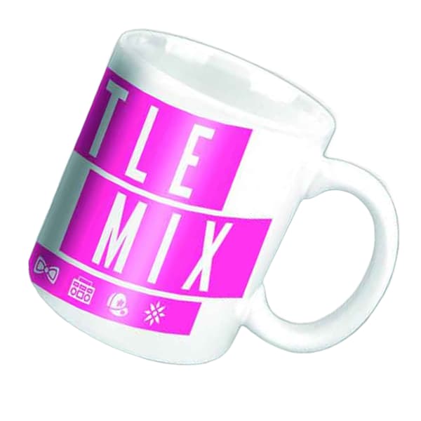 Little Mix Logo Stengodsmugg One Size Vit/Rosa White/Pink One Size