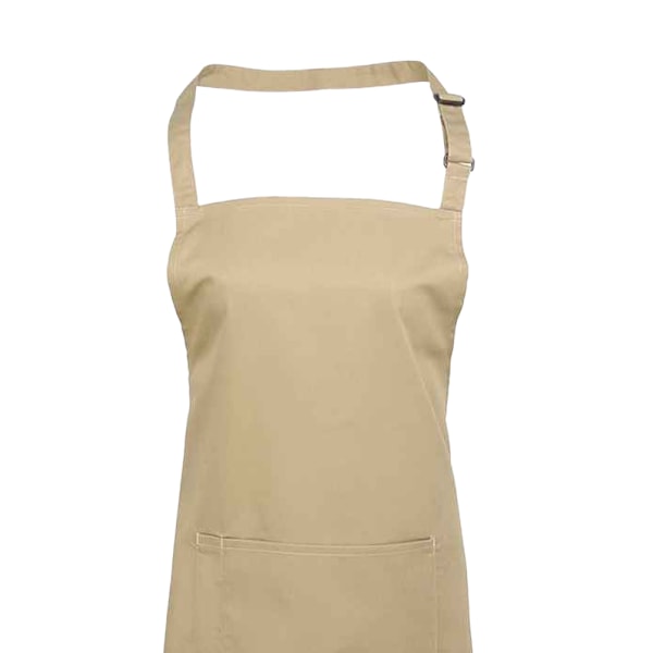 Premier Unisex Vuxen Färger Fickor Full Förkläde En Storlek Khaki Khaki One Size