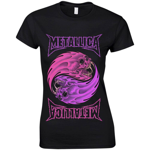 Metallica Yin Yang T-shirt dam/dam XXL svart/lila Black/Purple XXL