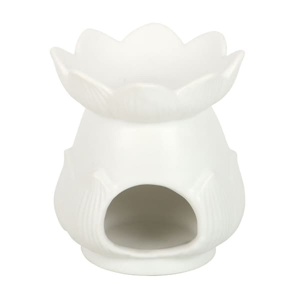 Something Different Lotus Oljebrännare En Storlek Vit White One Size