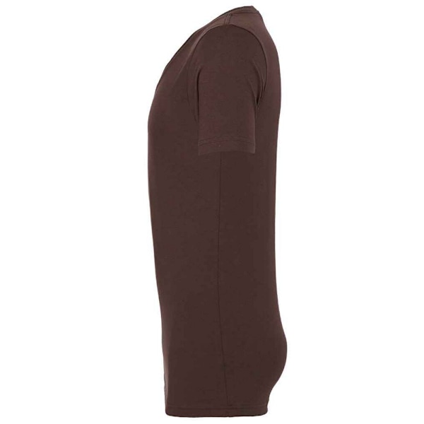 Bella + Canvas Unisex V-ringad T-shirt i brun, storlek XXL Brown XXL