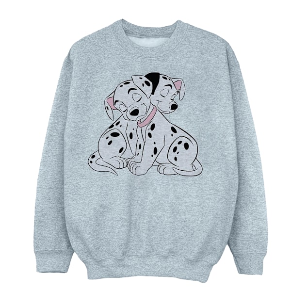 Disney Girls 101 Dalmatiner Puppy Love Sweatshirt 9-11 år Sp Sports Grey 9-11 Years