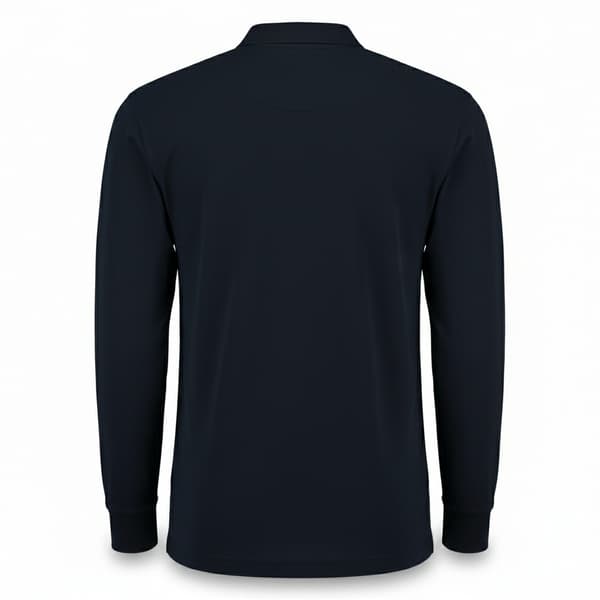 Kustom Kit Pikétröja med lång ärm för män L Marinblå Navy L