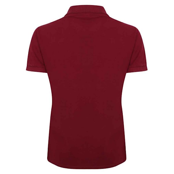 Henbury Dam/Damer Bomullspiké Modern Polotröja 6 UK Burgu Burgundy 6 UK