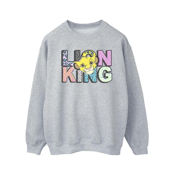 Disney Herr The Lion King Mönsterlogotyp Sweatshirt XL Sports Grå Sports Grey XL