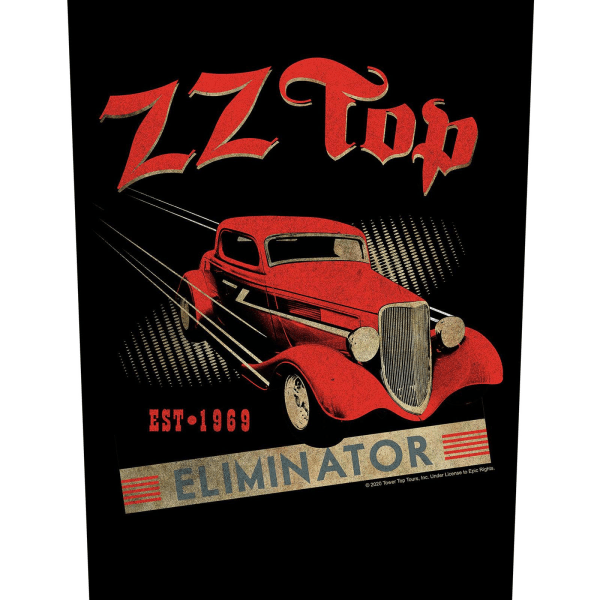 ZZ Top Eliminator Patch One Size Svart/Röd Black/Red One Size