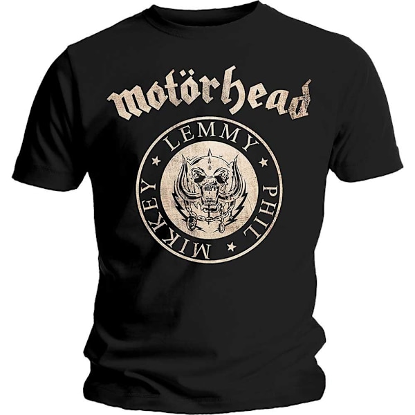 Motorhead Unisex Adult Undercover Newsprint Seal T-Shirt XL Bla Black XL