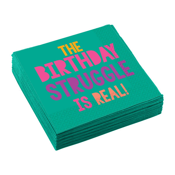 Amscan Neon Birthday engångsservetter (16-pack) One Size G Green One Size