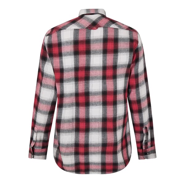 Replay Herr Rutig Långärmad Skjortjacka M Röd Red M