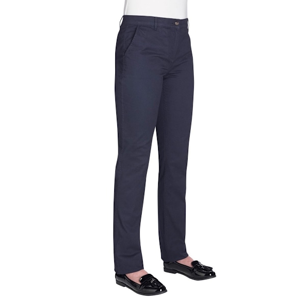 Brook Taverner Dam/Kvinnor Houston Slim Leg Chino Byxor 14 Navy 14L