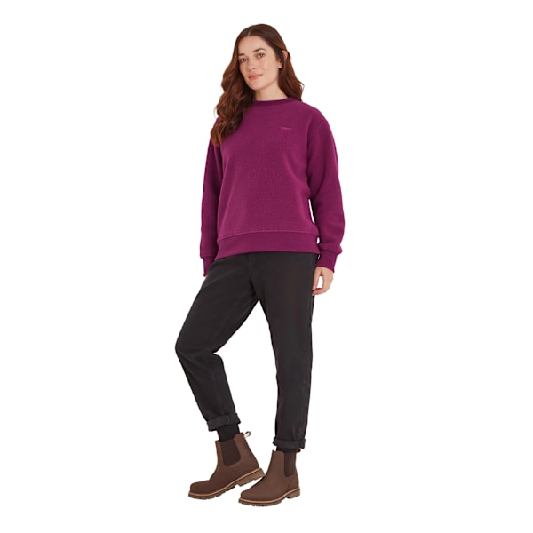 TOG24 Dam/Kvinna Clayborne Sherpa Fleece Sweatshirt 14 UK Lila Purple Berry 14 UK