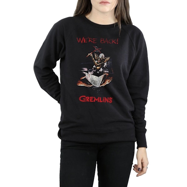 Gremlins Dam/Damer Spike Distressed Poster Sweatshirt S Svart Black S