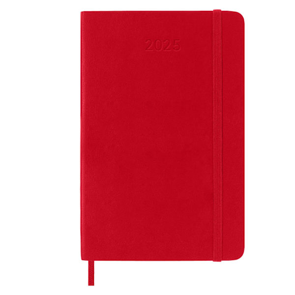 Moleskine 2025 Mjukpärmsplanerare En Storlek Skarlakansröd Scarlet Red One Size