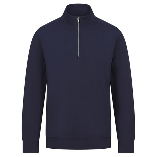 Henbury Unisex Vuxen Hållbar Kvarts Dragkedja Sweatshirt XXL Marinblå Navy XXL