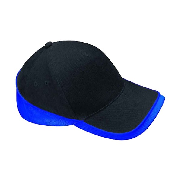 Beechfield Teamwear Competition Cap One Size Svart/Bright Royal Black/Bright Royal Blue One Size