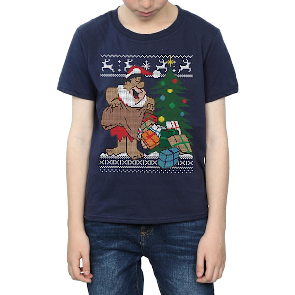 The Flintstones Boys Jul Fair Isle T-Shirt 12-13 År Marinblå Navy Blue 12-13 Years