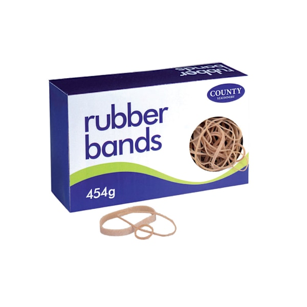 County Papperslåda Nr 18 Gummiband 454g Brun Brown 454g
