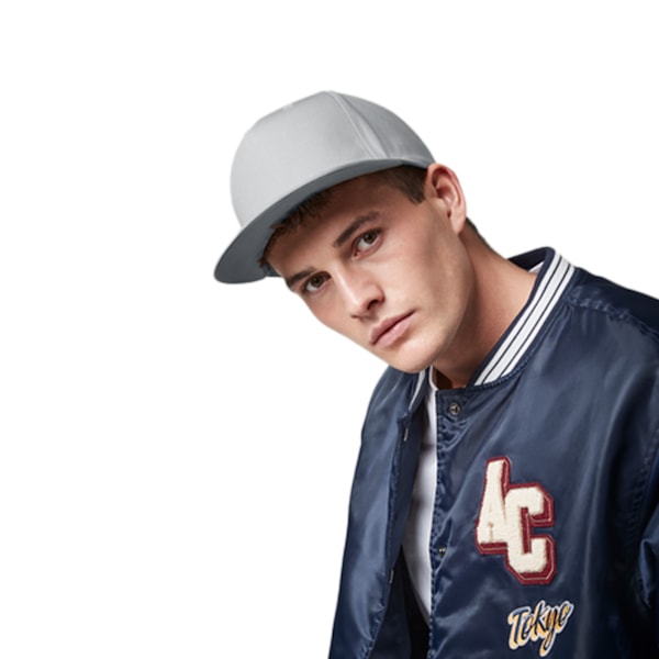 Beechfield Rapper Snapback Cap One Size Light Grey Light Grey One Size