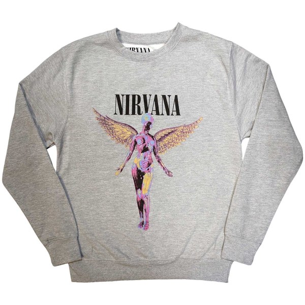 Nirvana Unisex Adult In Utero Sweatshirt XL Grå Grey XL