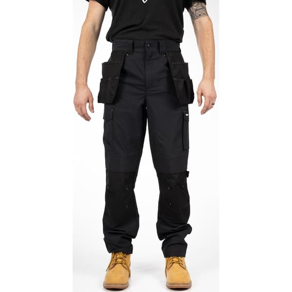 Caterpillar Nexus Stretch Hölsterfickabyxor för män 40R Grå Grey 40R