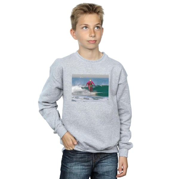 DC Comics Boys Batman TV-serie Joker Surfing Sweatshirt 7-8 år Sports Grey 7-8 Years