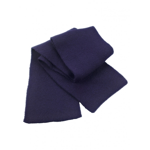 Resultat Klassisk Heavy Knit Thermal Winter Scarf One Size Marinblå Navy One Size