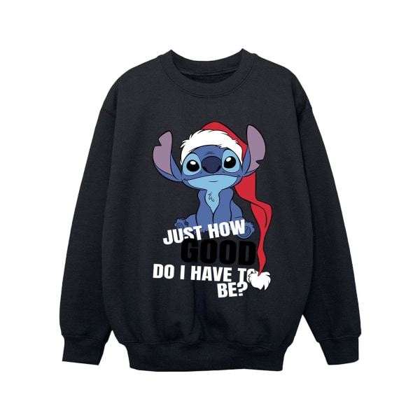 Disney Girls Lilo & Stitch Just How Good Sweatshirt 5-6 år F Black 5-6 Years