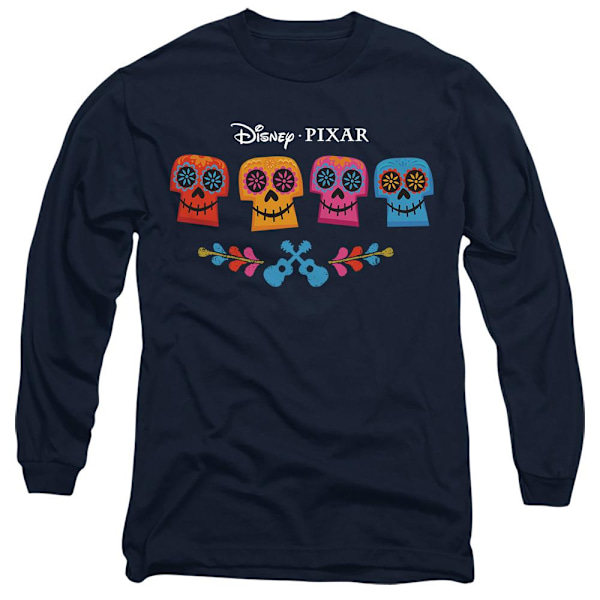 Coco Unisex Vuxen Skull Logo Full Color T-Shirt M Marinblå Navy M