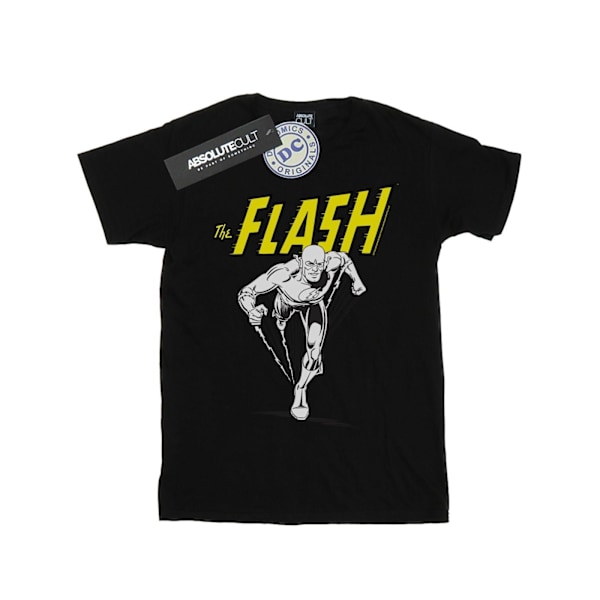 DC Comics The Flash Mono Action Pose T-shirt för män, 4XL, svart Black 4XL