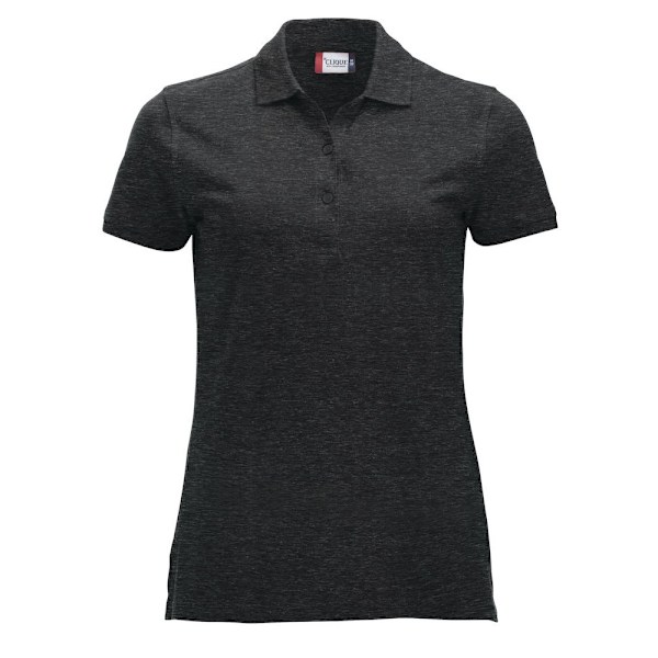 Clique Dam/Kvinnor Klassisk Marion Melange Poloskjorta S Antracit Anthracite S