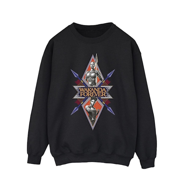 Marvel Wakanda Forever Tribal Spear Chest Sweatshirt XL Bl Black XL