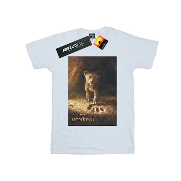 Disney Flickan Lejonkungen Filmen Simba Poster Bomulls T-shirt 9- White 9-11 Years