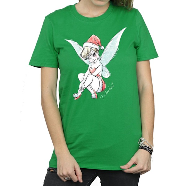 Disney Dam/Damer Tinkerbell Julfe Jultomte Bomull Pojkvän Irish Green M