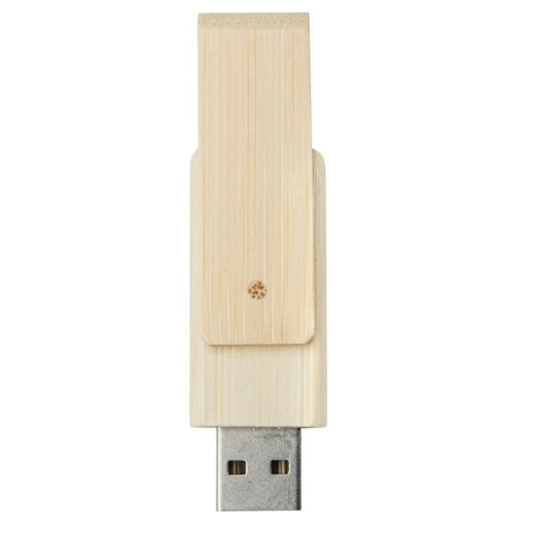 Bullet Rotate 4GB Bambu USB-minne En Storlek Beige Beige One Size