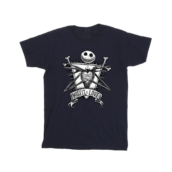 Disney Girls The Nightmare Before Christmas Misfits Love Bomull Navy Blue 5-6 Years