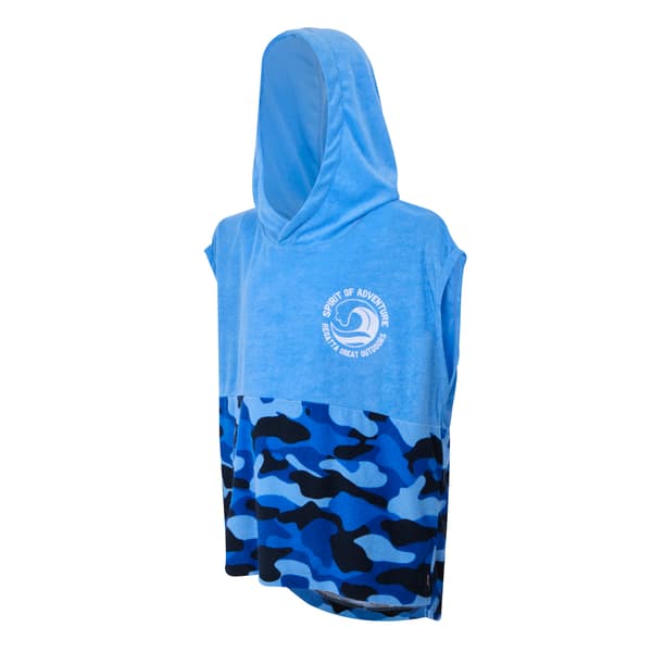 Regatta Barn/Barn II Camo Hooded Towel 3-5 År Elysium B Elysium Blue 3-5 Years
