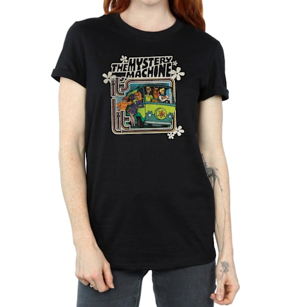 Scooby Doo Dam/Damer The Mystery Machine Bomull Boyfriend T Black M