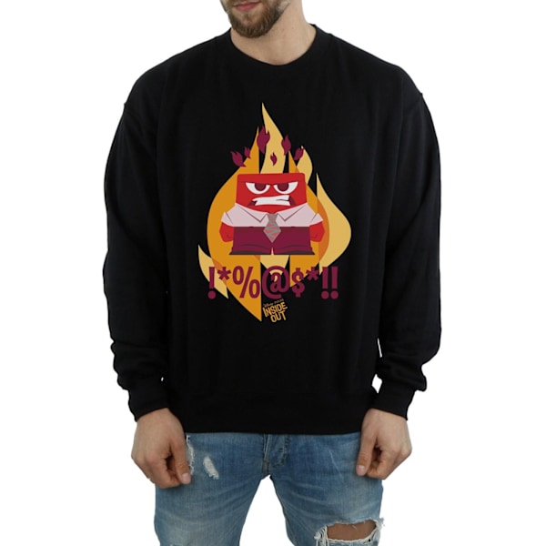 Disney Herr Inside Out Fired Up Sweatshirt 3XL Svart Black 3XL