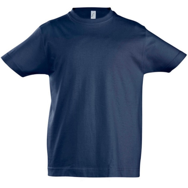 SOLS Kids Unisex Imperial Heavy Cotton kortärmad T-shirt 2 år French Navy 2yrs