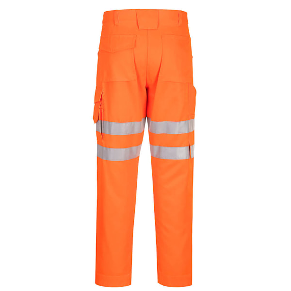 Portwest Herr Eco Friendly Hi-Vis Säkerhetsarbetsbyxor 48R Oran Orange 48R