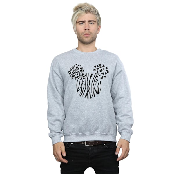 Disney Herr Mickey Mouse Animal Sweatshirt S Sports Grey Sports Grey S
