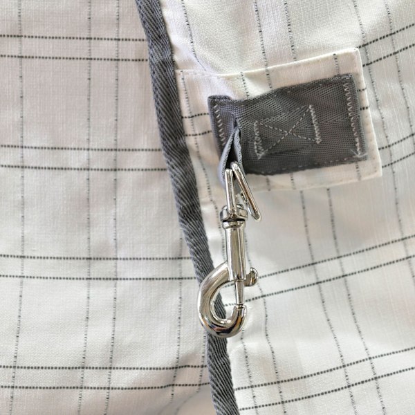 Weatherbeeta Comfitec Standard-Neck Bomullsunderlägg för Hästtäcke 7´ 3 White/Grey 7´ 3